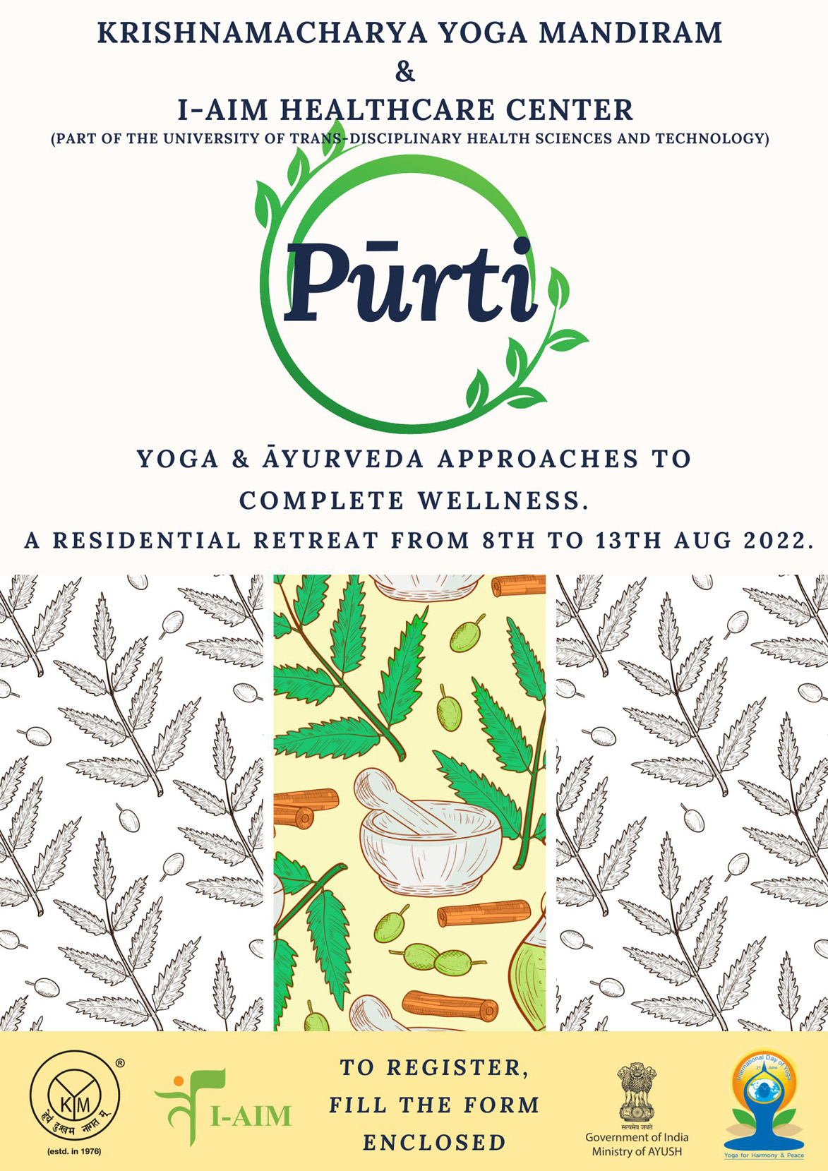 Yoga & Āyurveda Approaches to Complete Wellness | A Residential Retreat | Pūrti