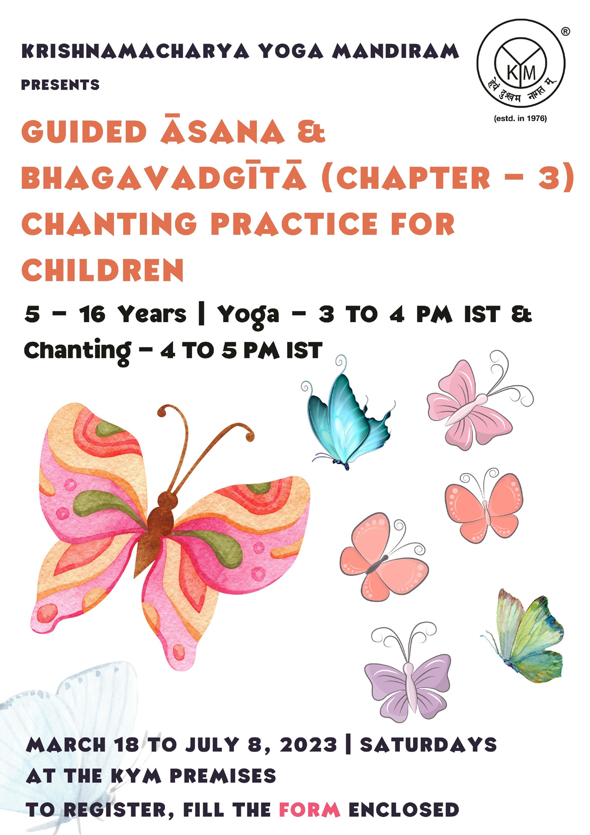 Guided Āsana & Bhagavadgītā (Chapter – 3) Chanting Practice for Children