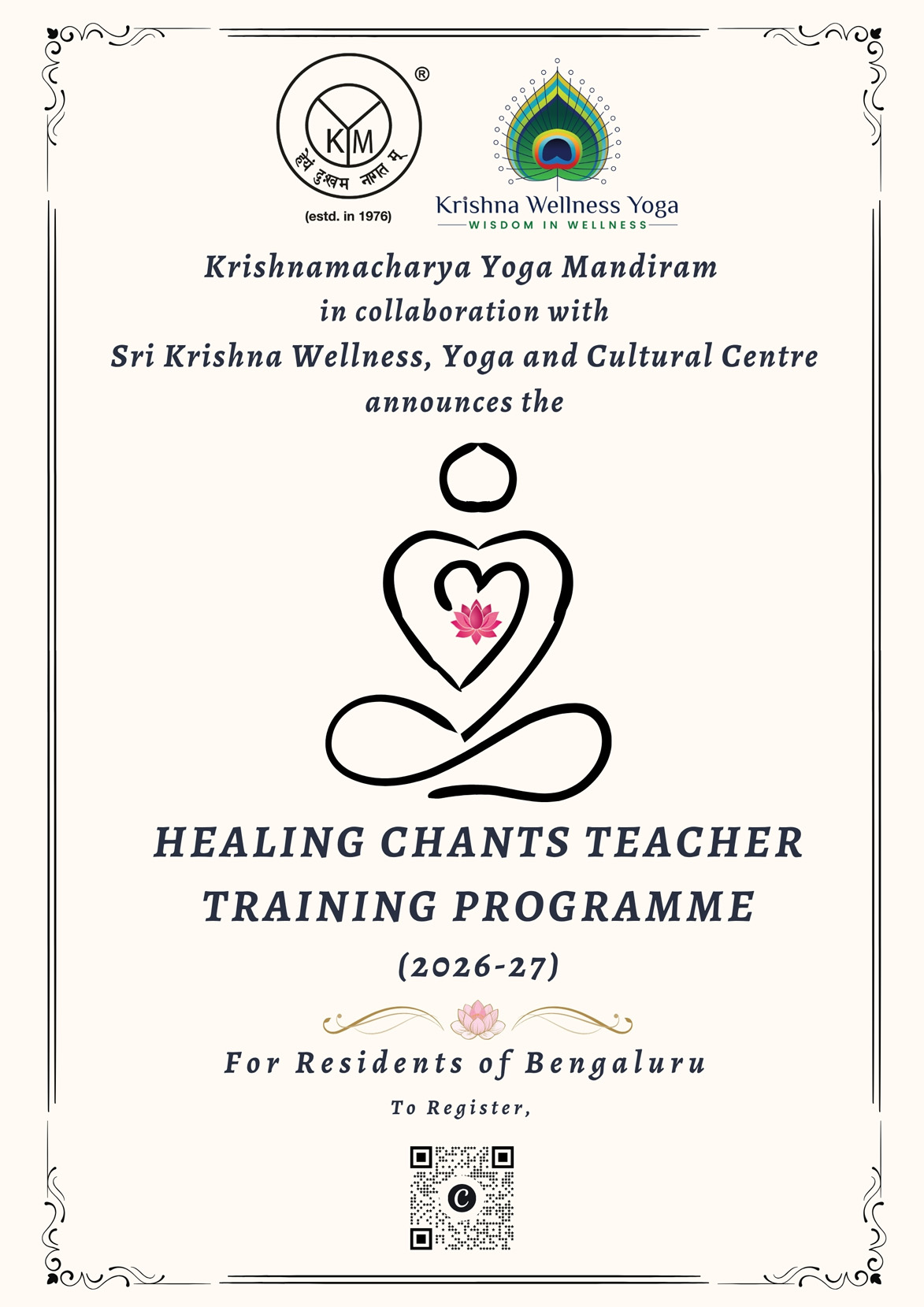 Healing Chants Teacher Training Programme | 2026-27